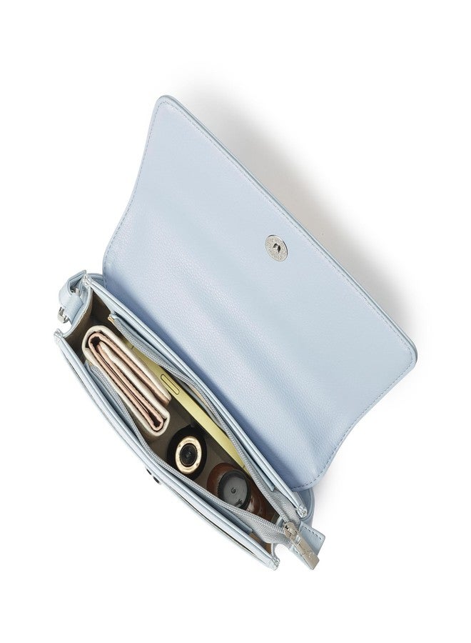 Fastrack Powder Blue Flex Shoulder Bag | Faux-Leather Women’s Bag | Shoulder Bag For Casual Carry - Image 2